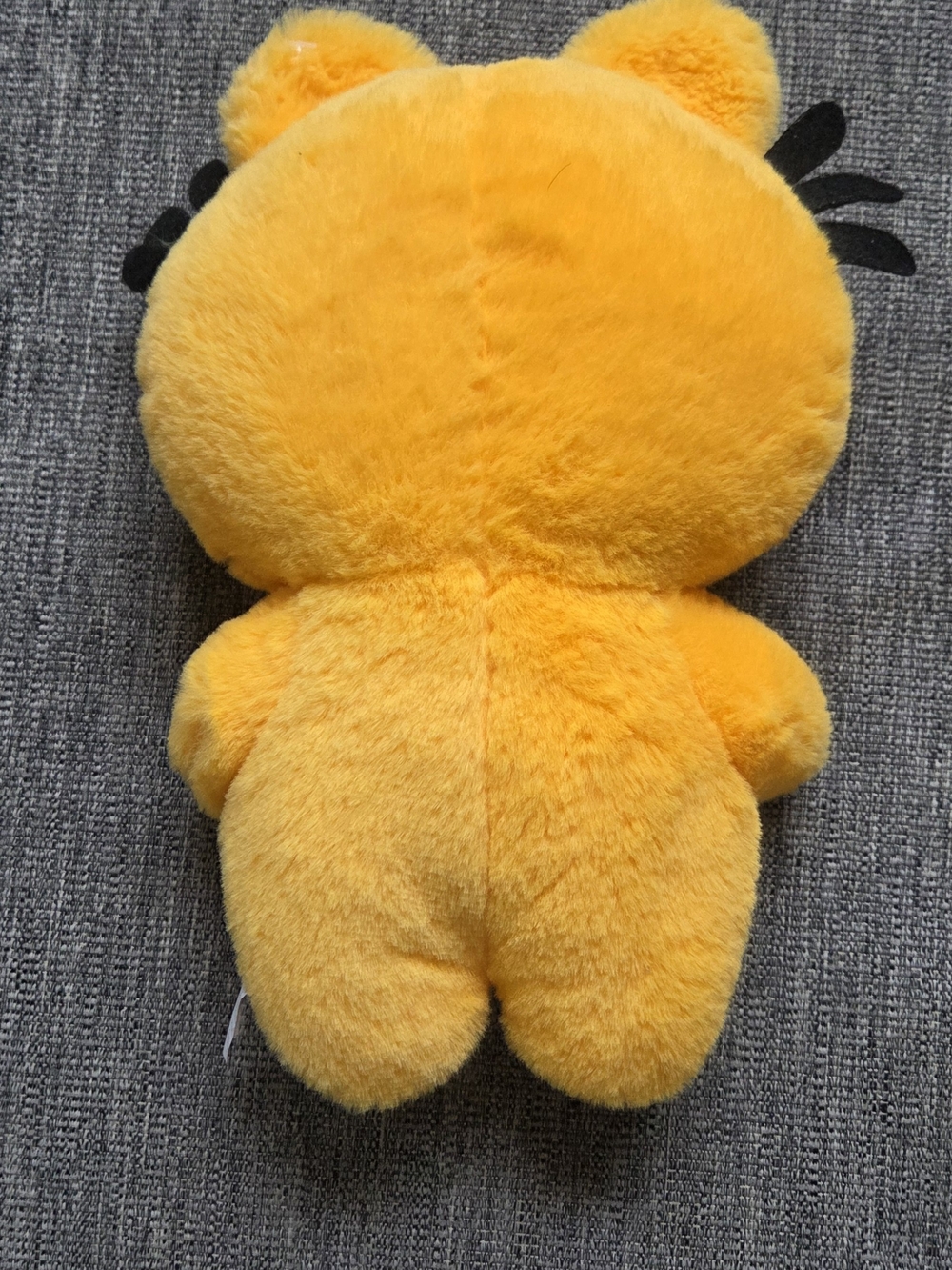 Yellow Plush Cat Toy with Bow - Picture 2 of 2